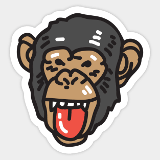 C is for Chimp Sticker